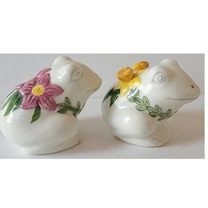 Tea Garden Frogs Salt & Pepper Shaker Set